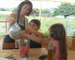 סדנת בישול בחווה האורגנית